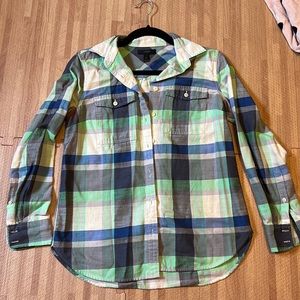 Jcrew button down plaid shirt